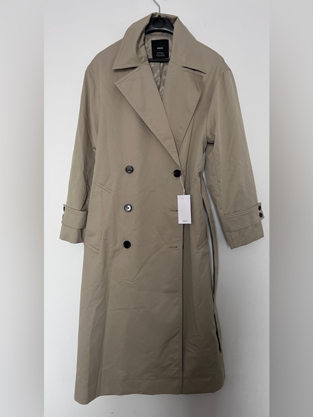 MANGO Long oversized Trench Coat - Picture 7 of 8